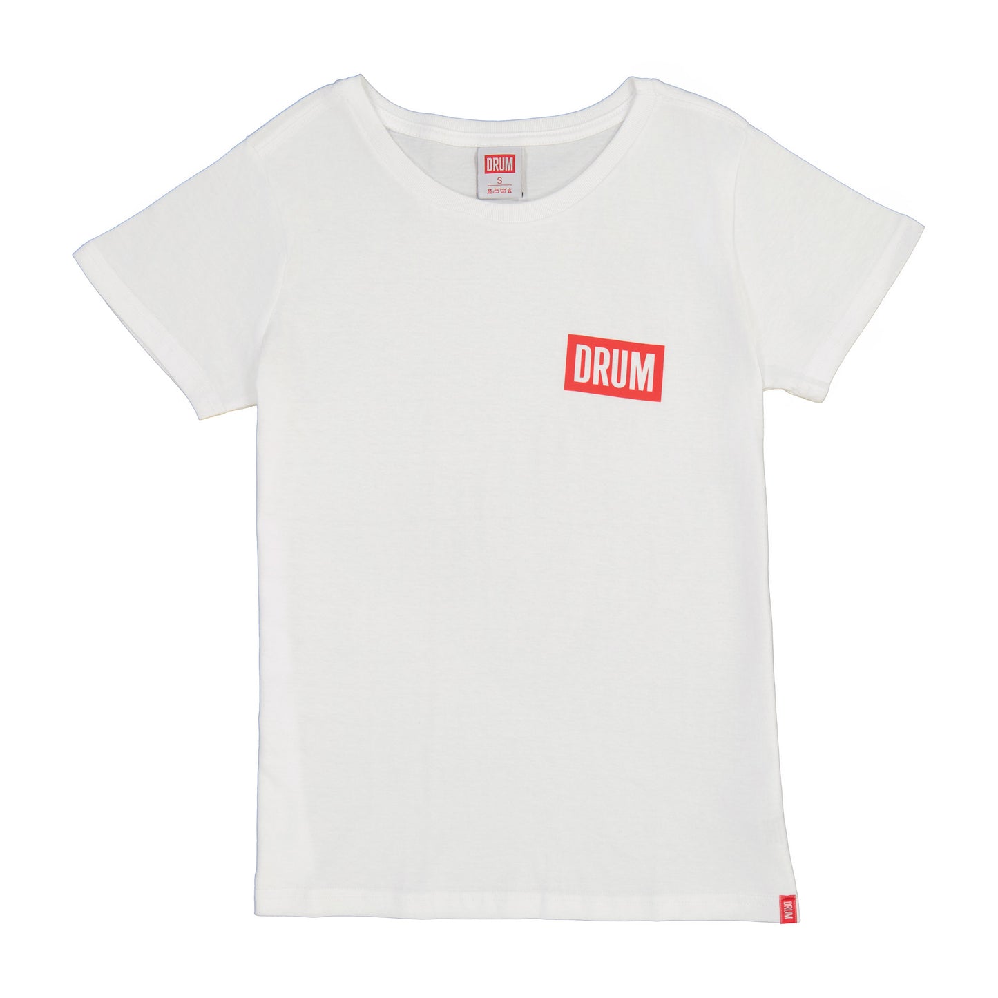 Drum Classic Logo T-Shirt, White