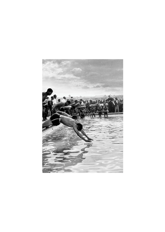 Fr Huddleston Swimming Pool Postcard