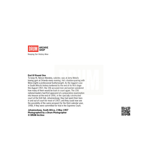 Mandela Boxer Postcard