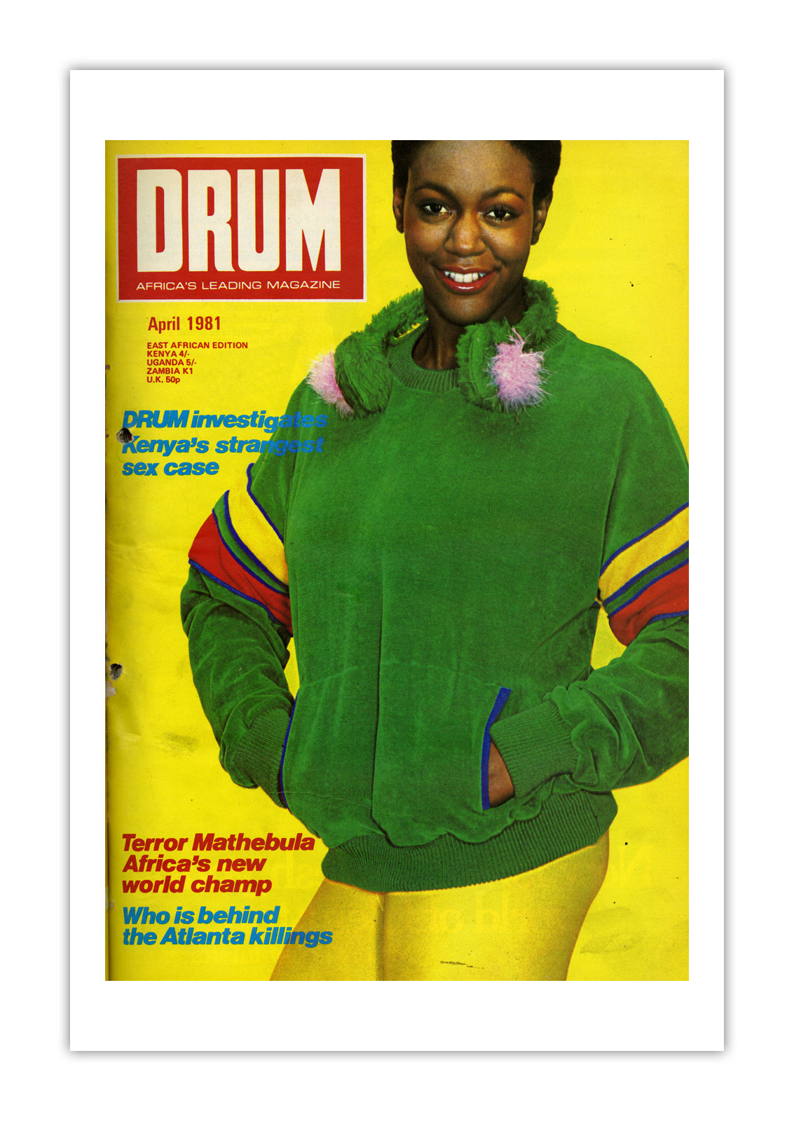 East Africa Drum Magazine cover, April 1981 – archival poster print