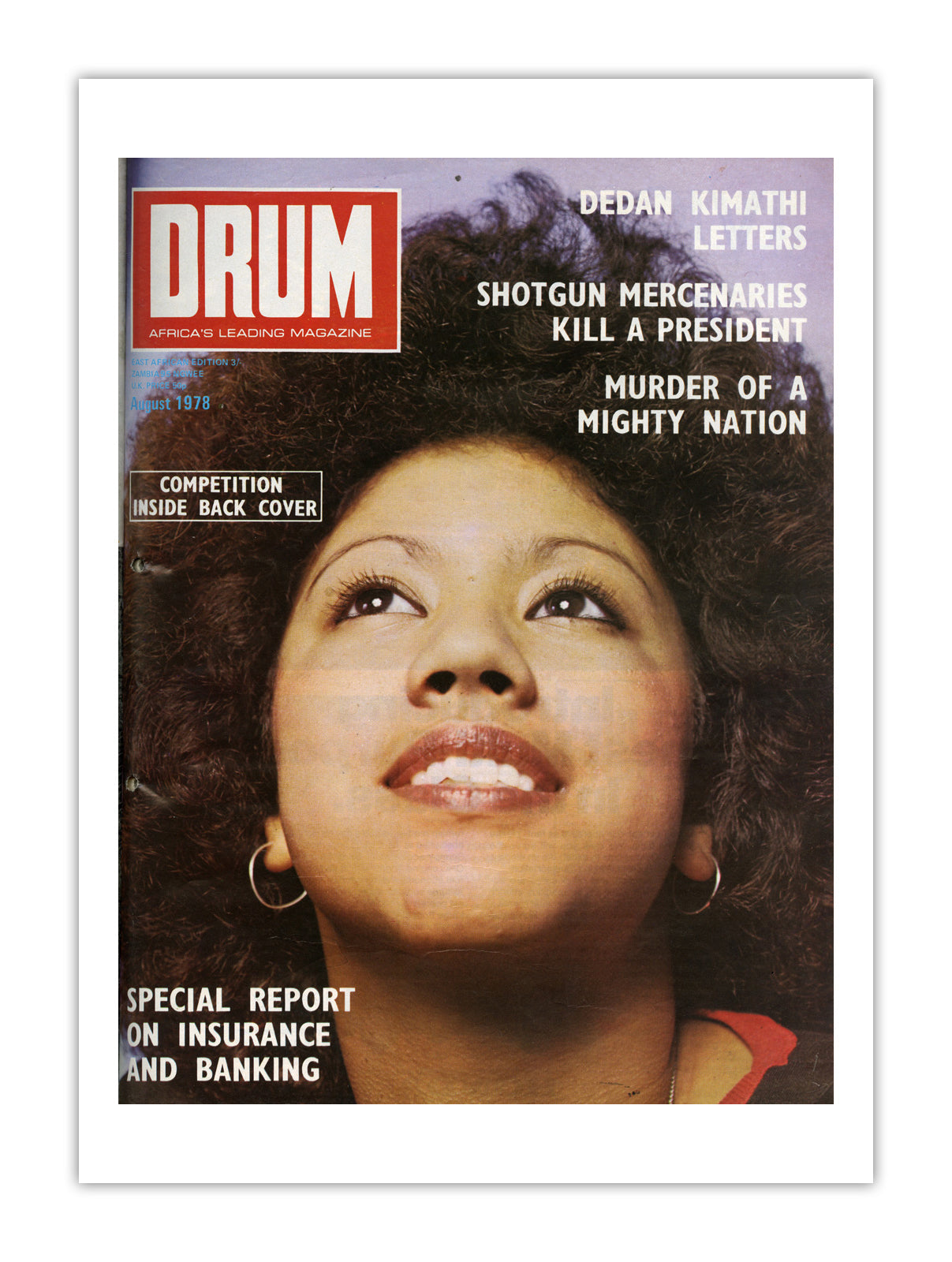 East Africa Drum Magazine cover, August 1978 – archival poster print