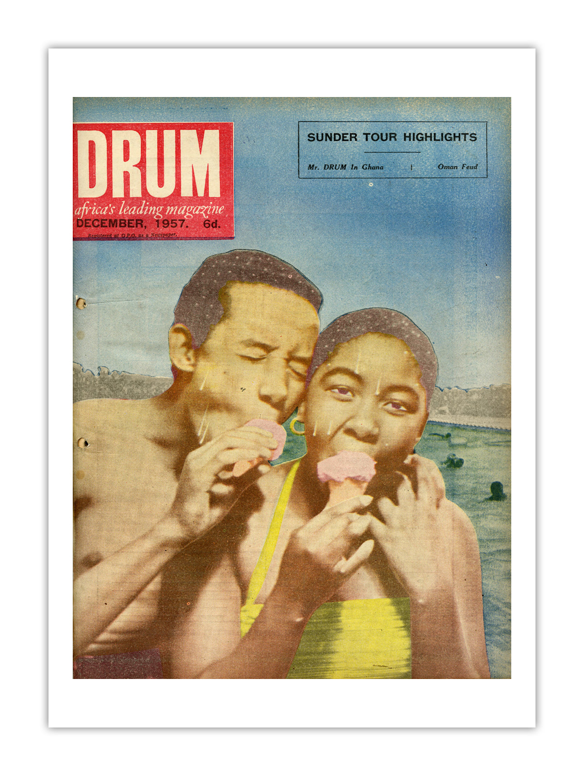 East Africa Drum Magazine cover, December 1957 – archival poster print