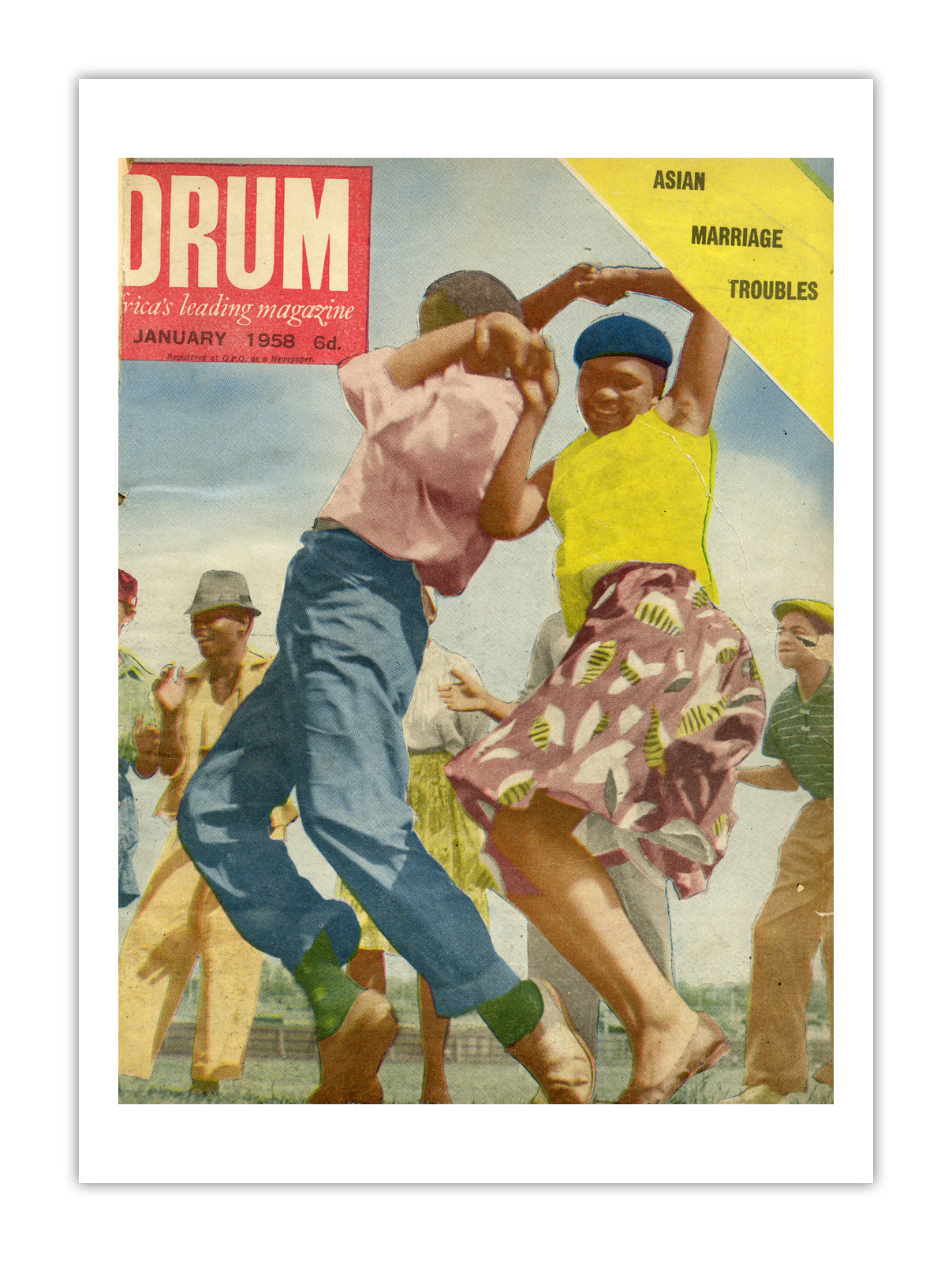East Africa Drum Magazine cover, December 1958 – archival poster print