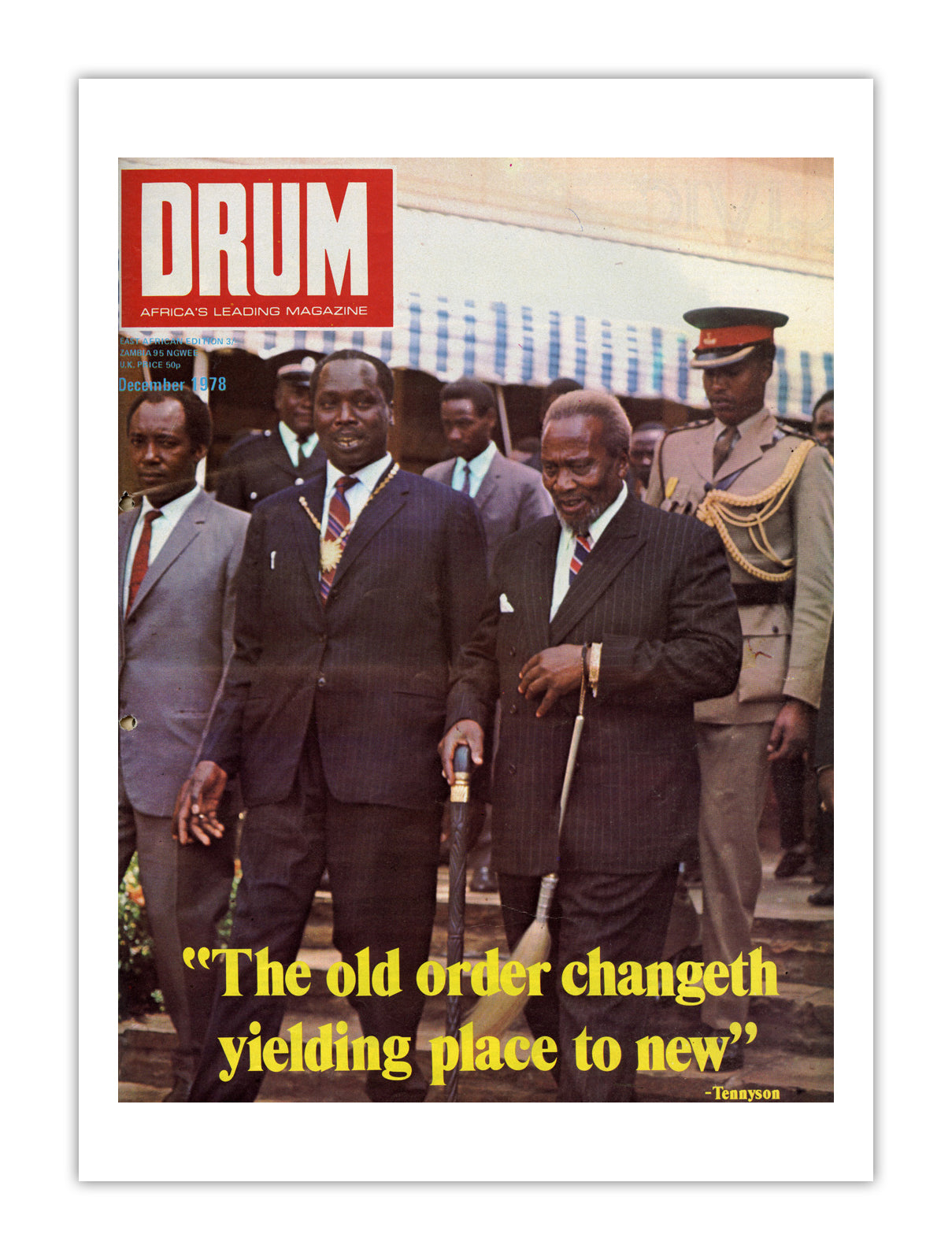 East Africa Drum Magazine cover, December 1978 – archival poster print