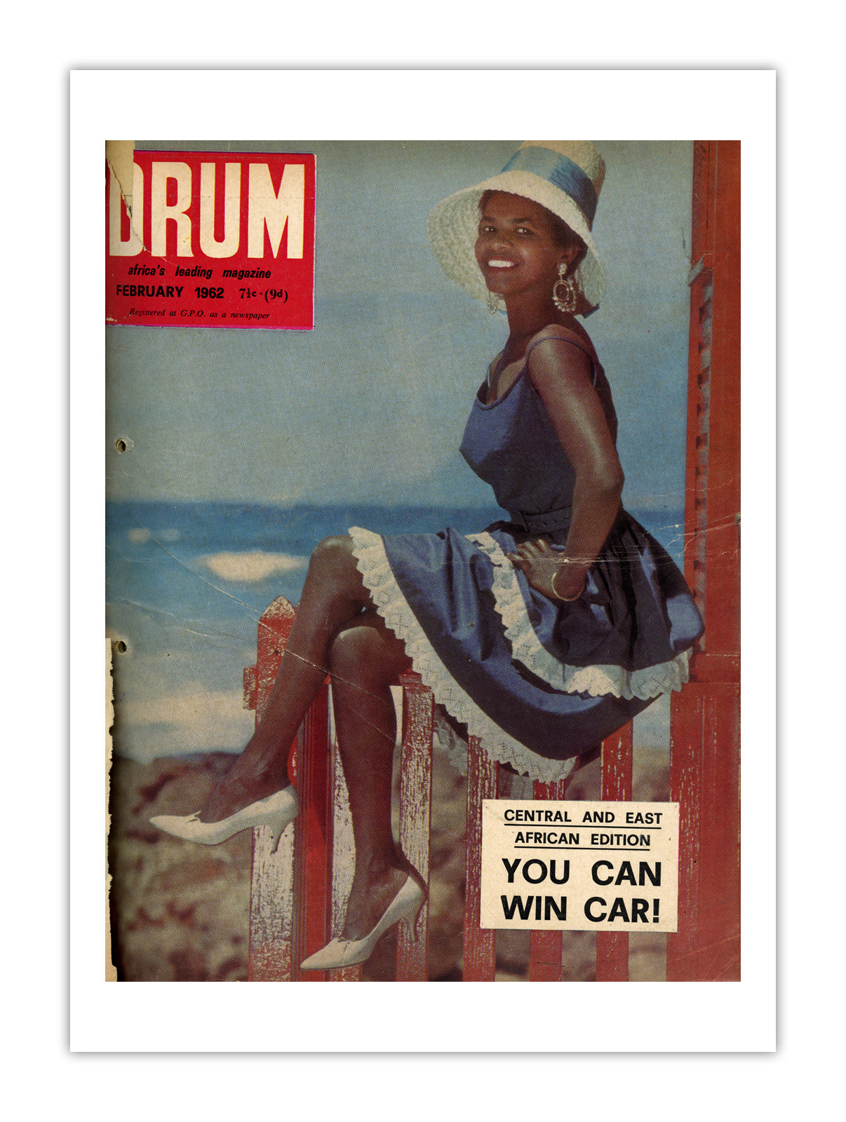 East Africa Drum Magazine cover, February 1962 – archival poster print