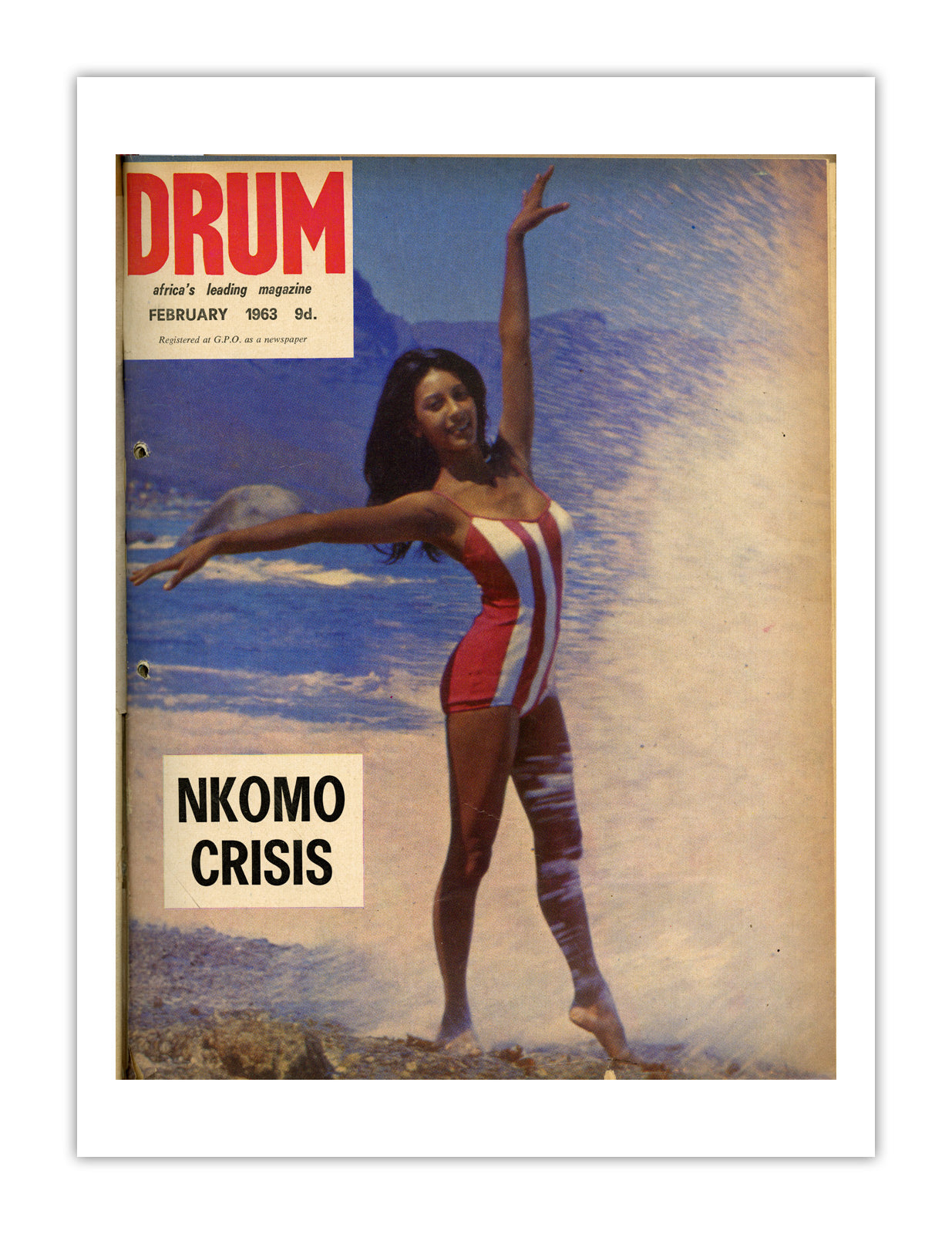 East Africa Drum Magazine cover, February 1963 – archival poster print