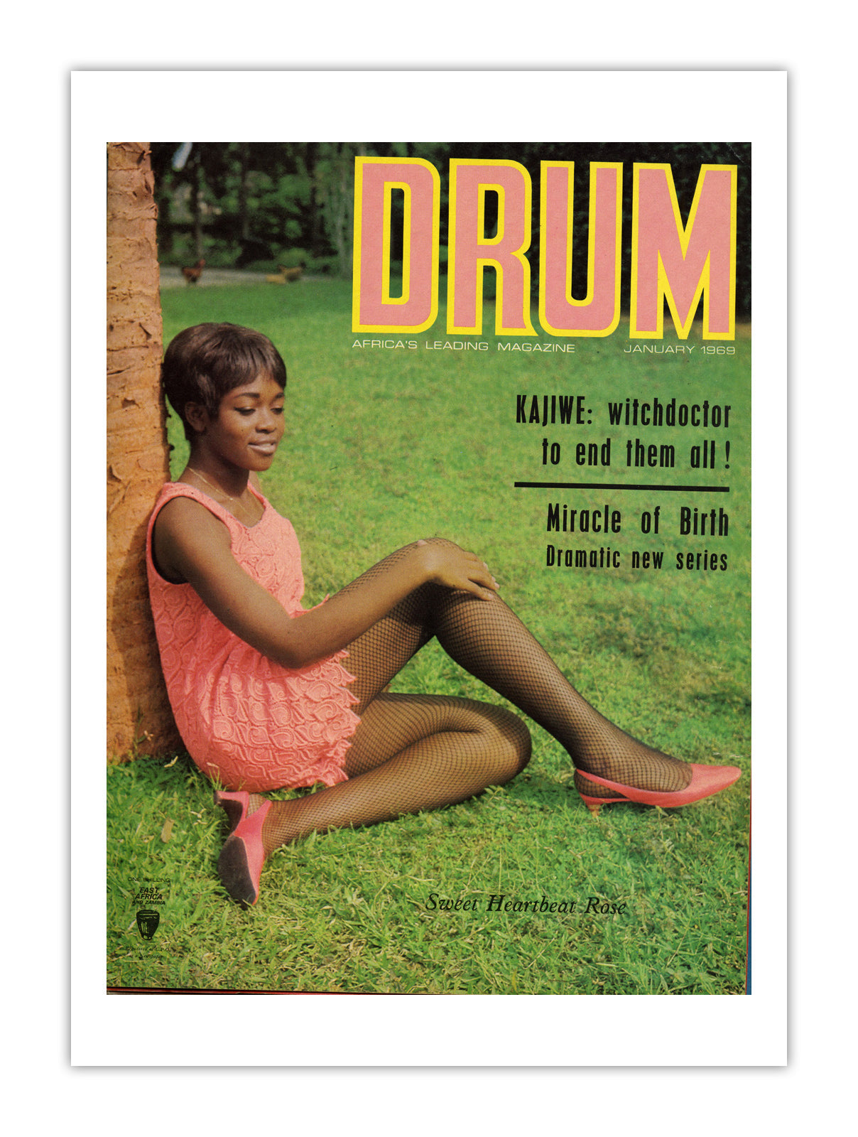 East Africa Drum Magazine cover, January 1969 – archival poster print