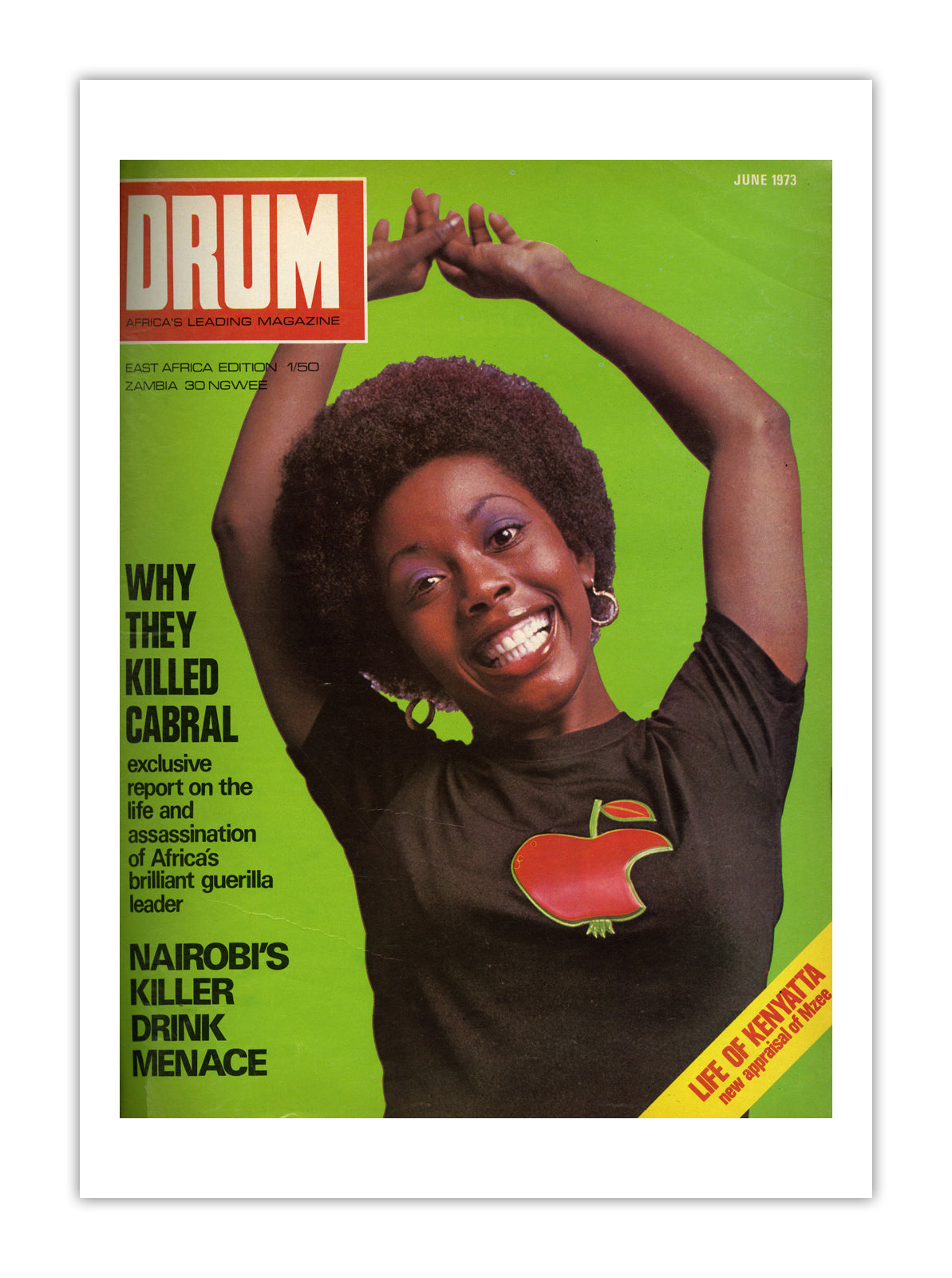 East Africa Drum Magazine cover, June 1973 – archival poster print