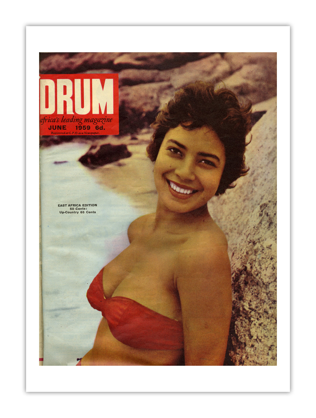 East Africa Drum Magazine cover, May 1959 – archival poster print