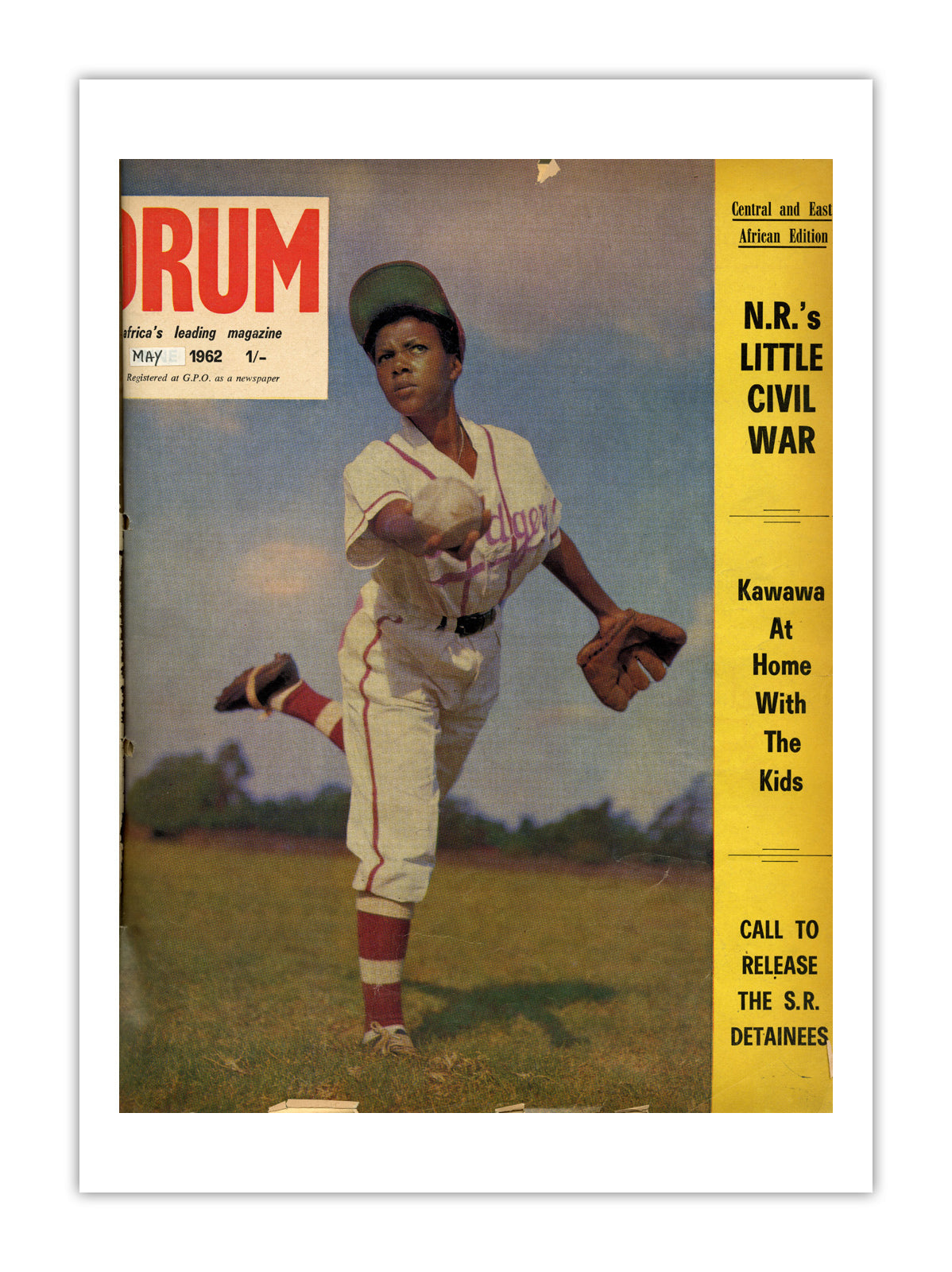 East Africa Drum Magazine cover, May 1962 – archival poster print
