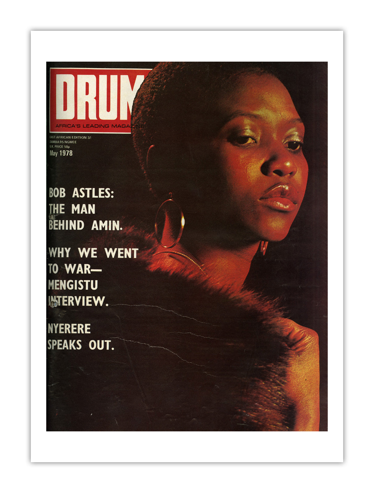 East Africa Drum Magazine cover, May 1978 – archival poster print