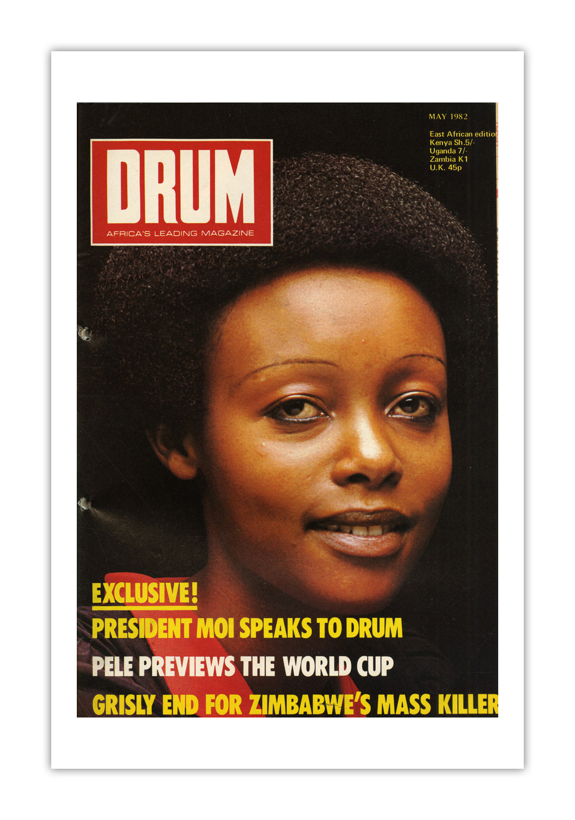 East Africa Drum Magazine cover, May 1982 – archival poster print