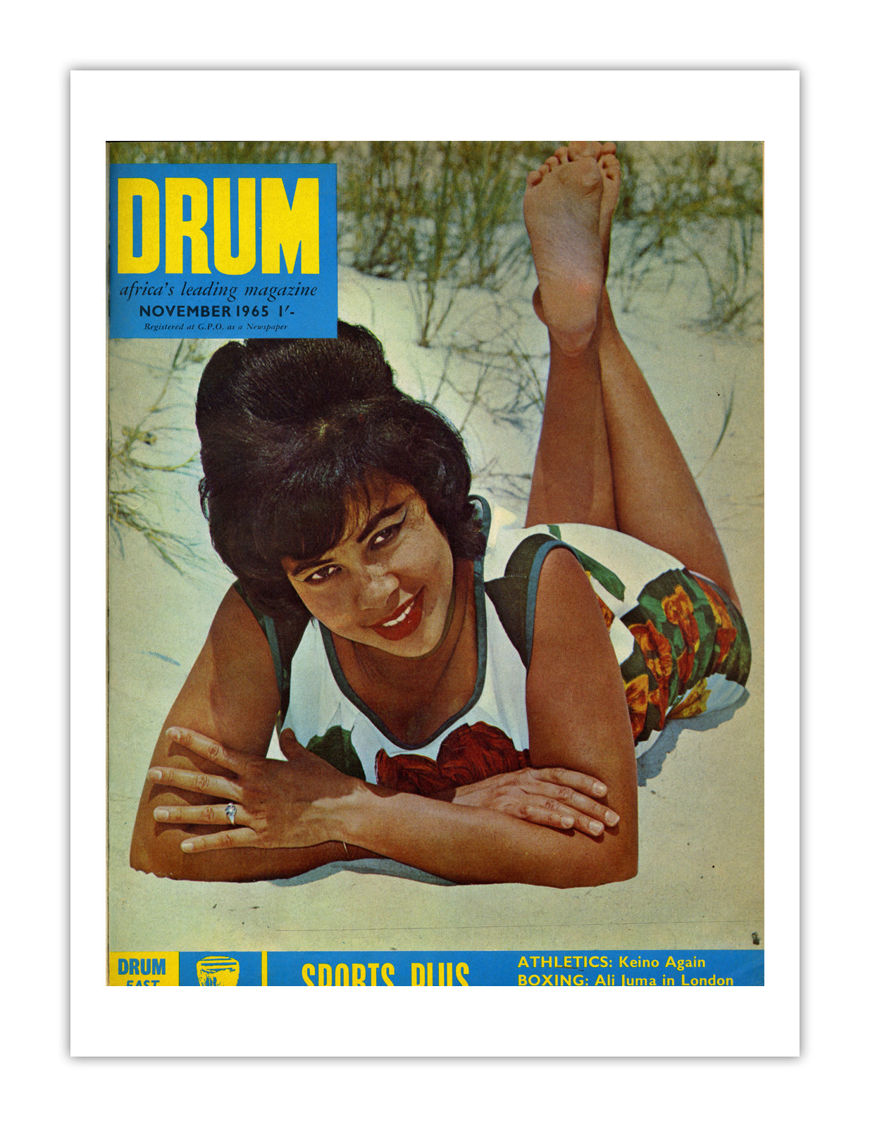 East Africa Drum Magazine cover, November 1965 – archival poster print
