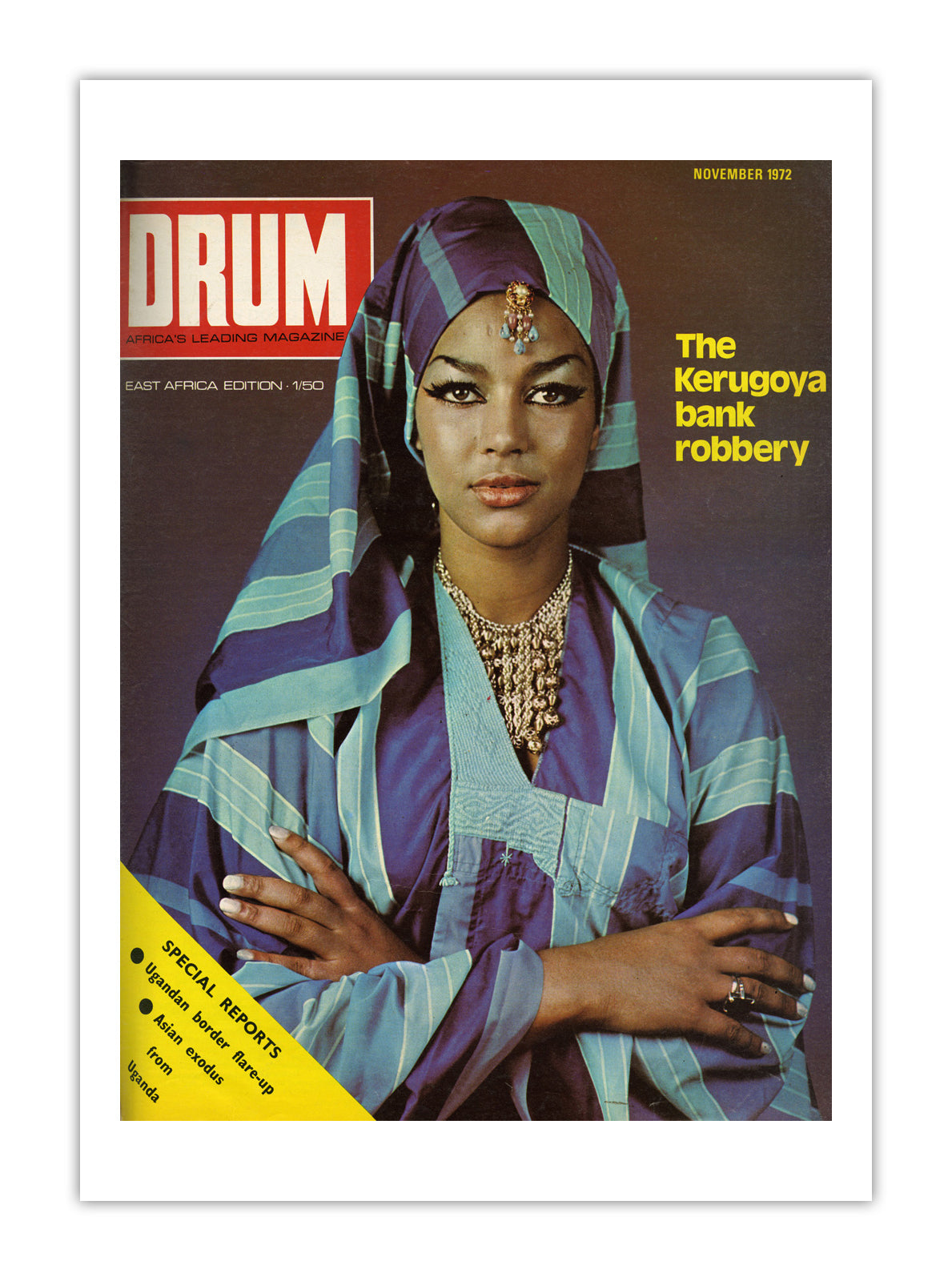 East Africa Drum Magazine cover, November 1972 – archival poster print