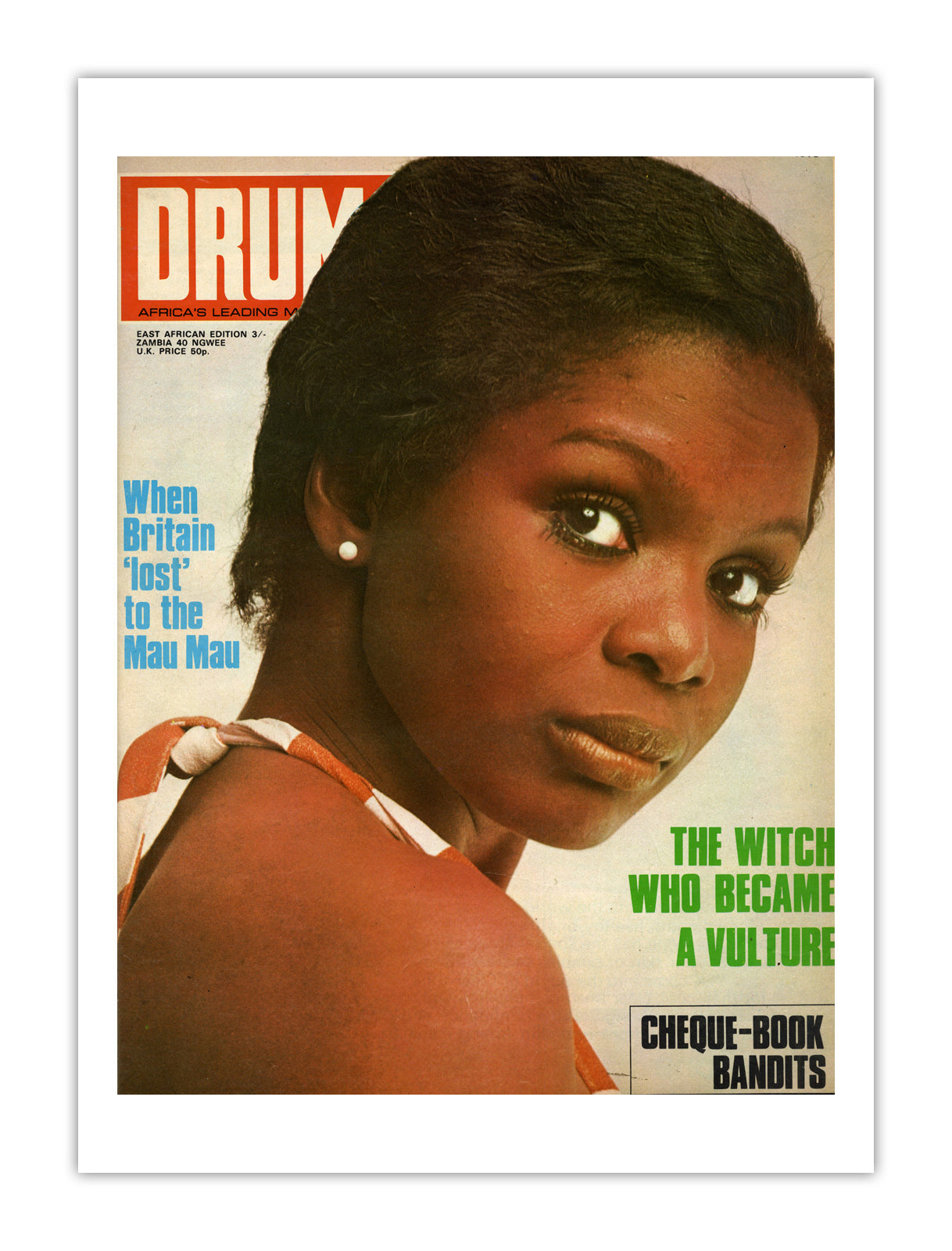East Africa Drum Magazine cover, November 1975 – archival poster print
