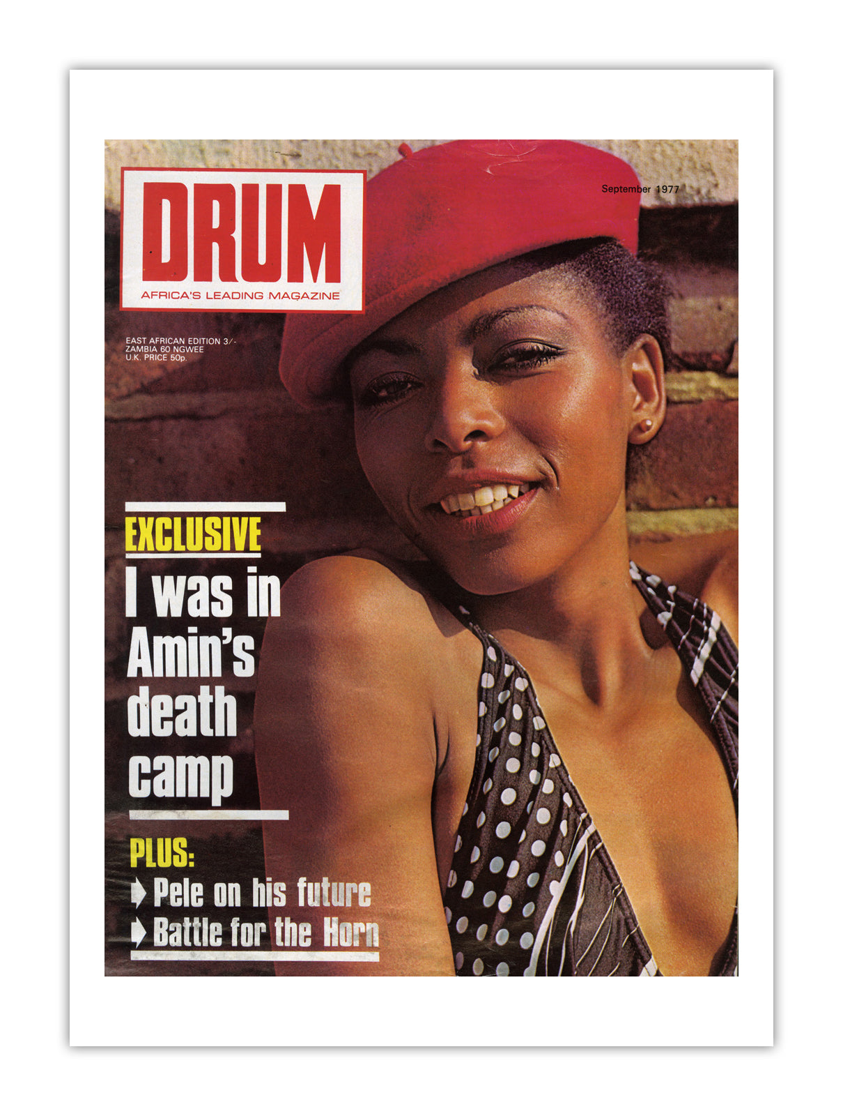 East Africa Drum Magazine cover, September 1977 – archival poster print