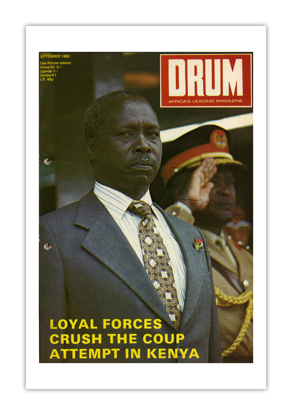 East Africa Drum Magazine cover, September 1982 – archival poster print