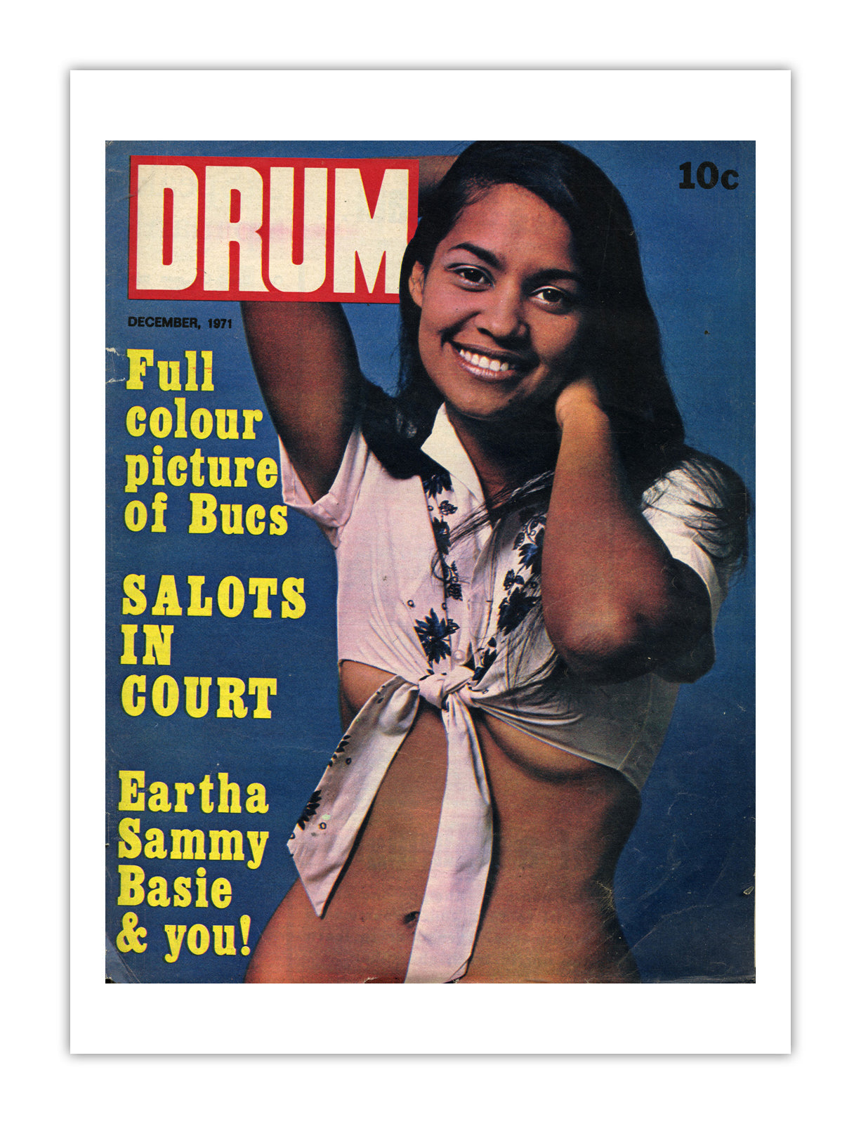 South Africa Drum Magazine cover, December 1971 – archival poster print