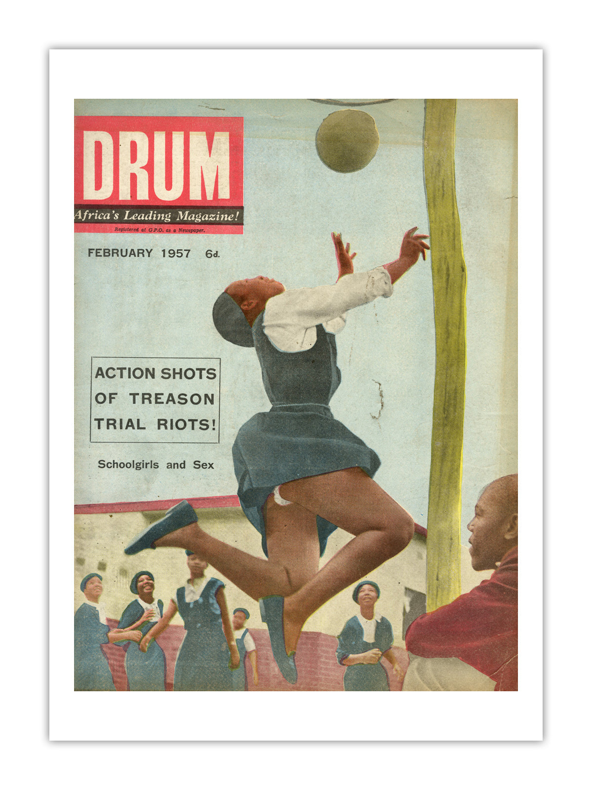 South Africa Drum Magazine cover, February 1957 – archival poster print
