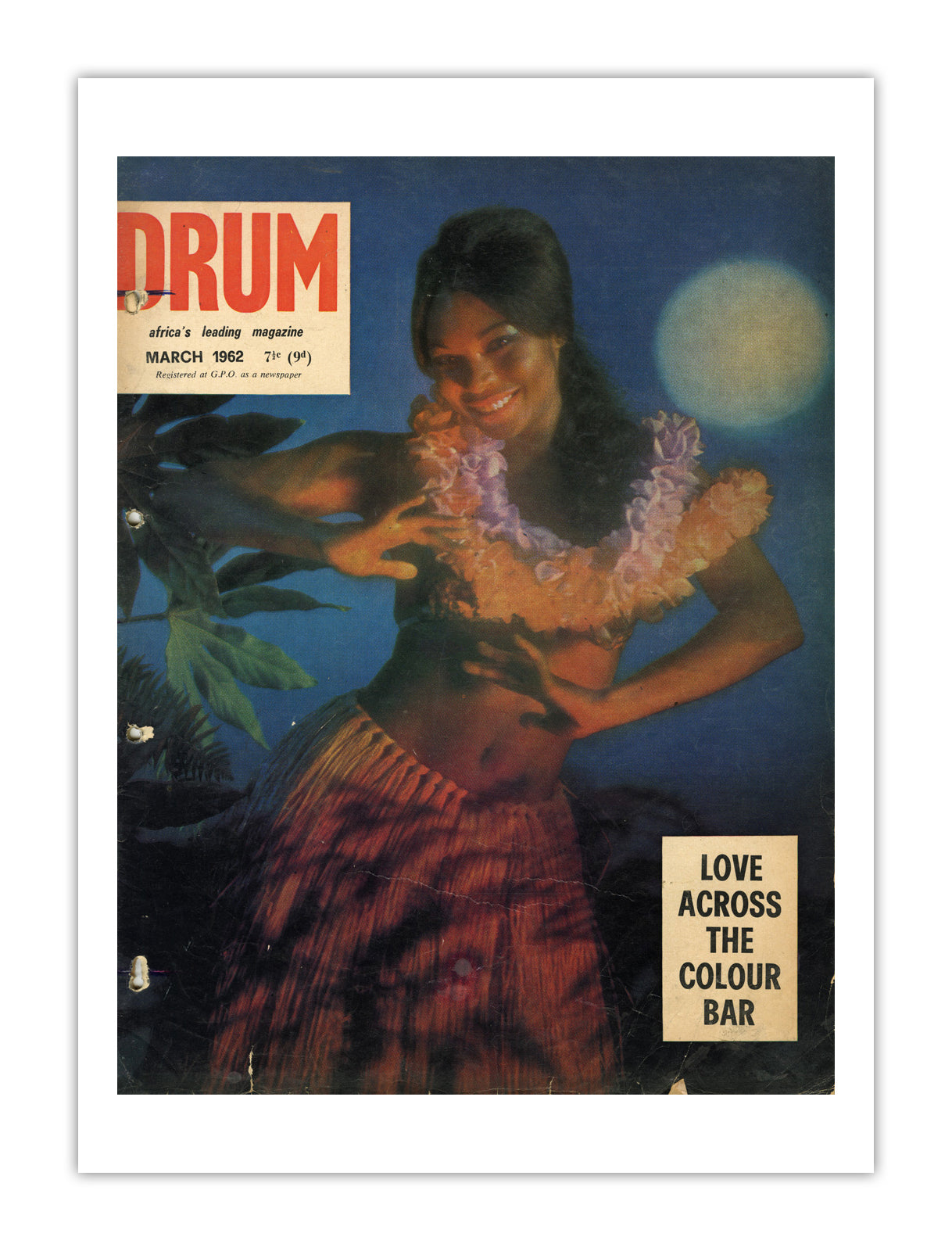 South Africa Drum Magazine cover, March 1962 – archival poster print