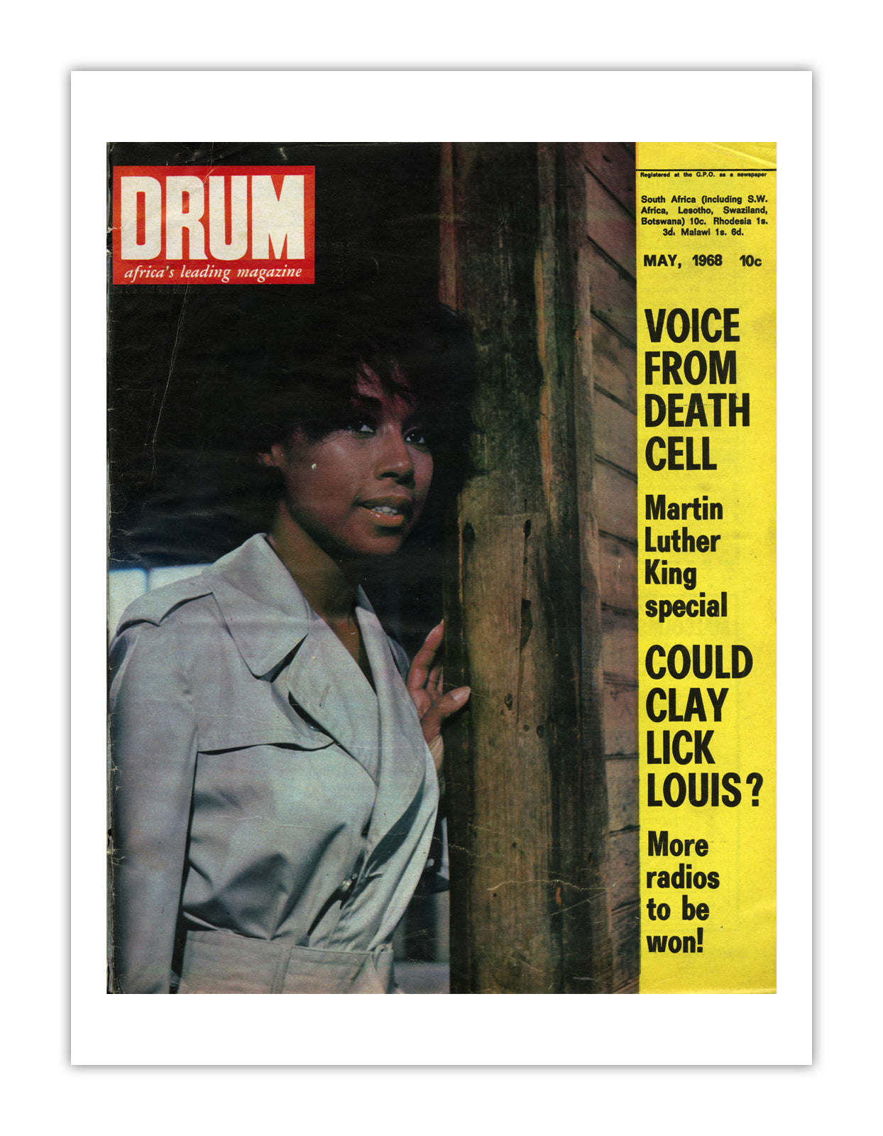 South Africa Drum Magazine cover, May 1968 – archival poster print