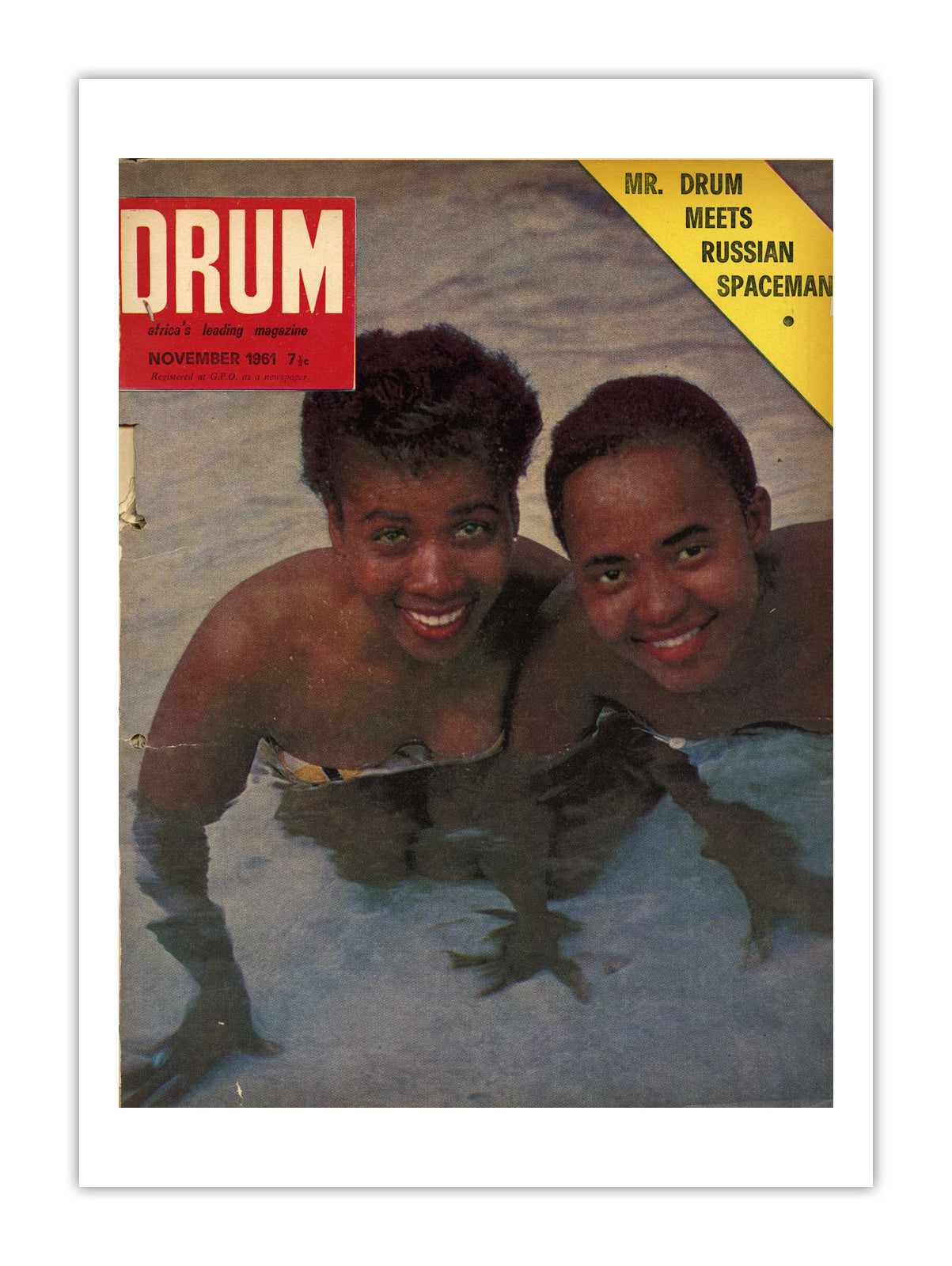 South Africa Drum Magazine cover, November 1961 – archival poster print