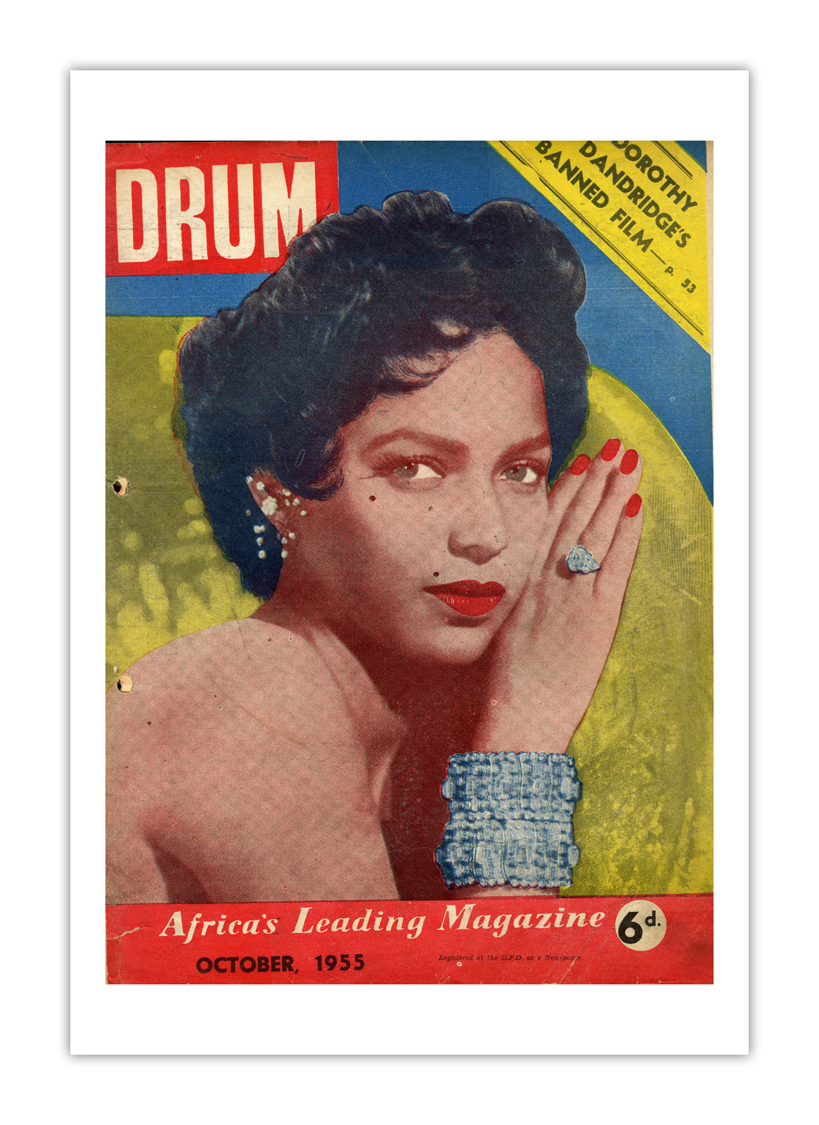 South Africa Drum Magazine cover, October 1955 – archival poster print