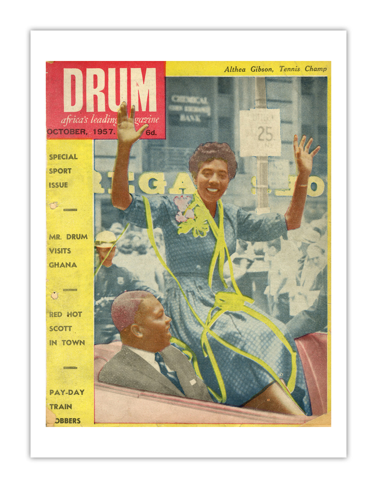 South Africa Drum Magazine cover, October 1957 – archival poster print