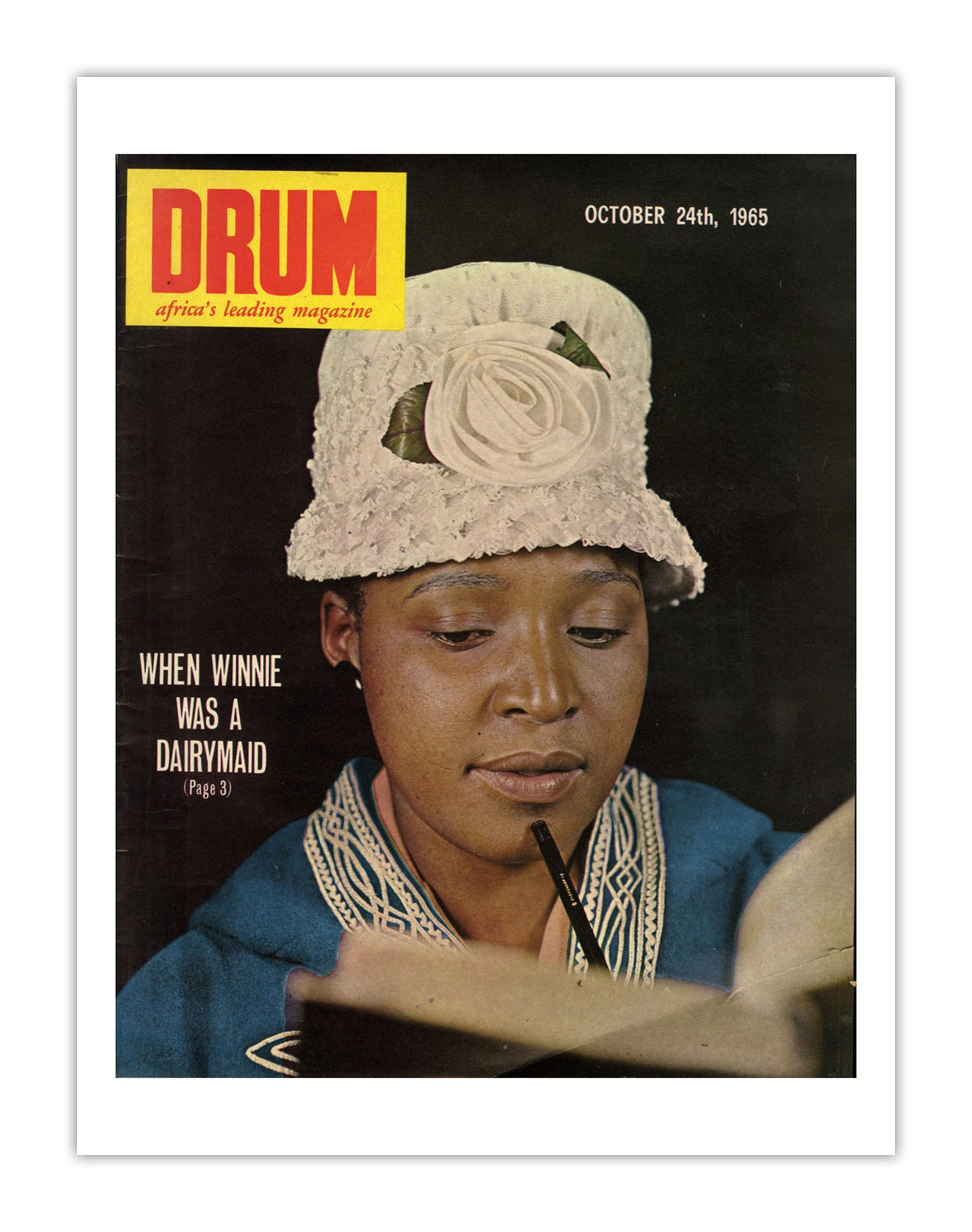 South Africa Drum Magazine cover, October 1965 – archival poster print
