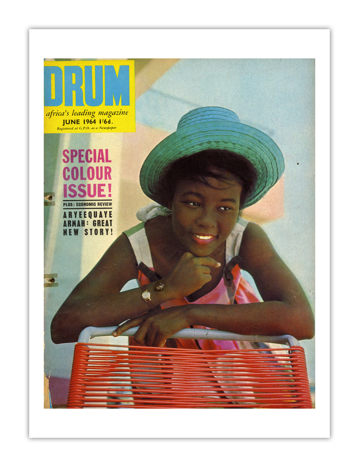 Ghana Drum Magazine cover, June 1964 – archival poster print