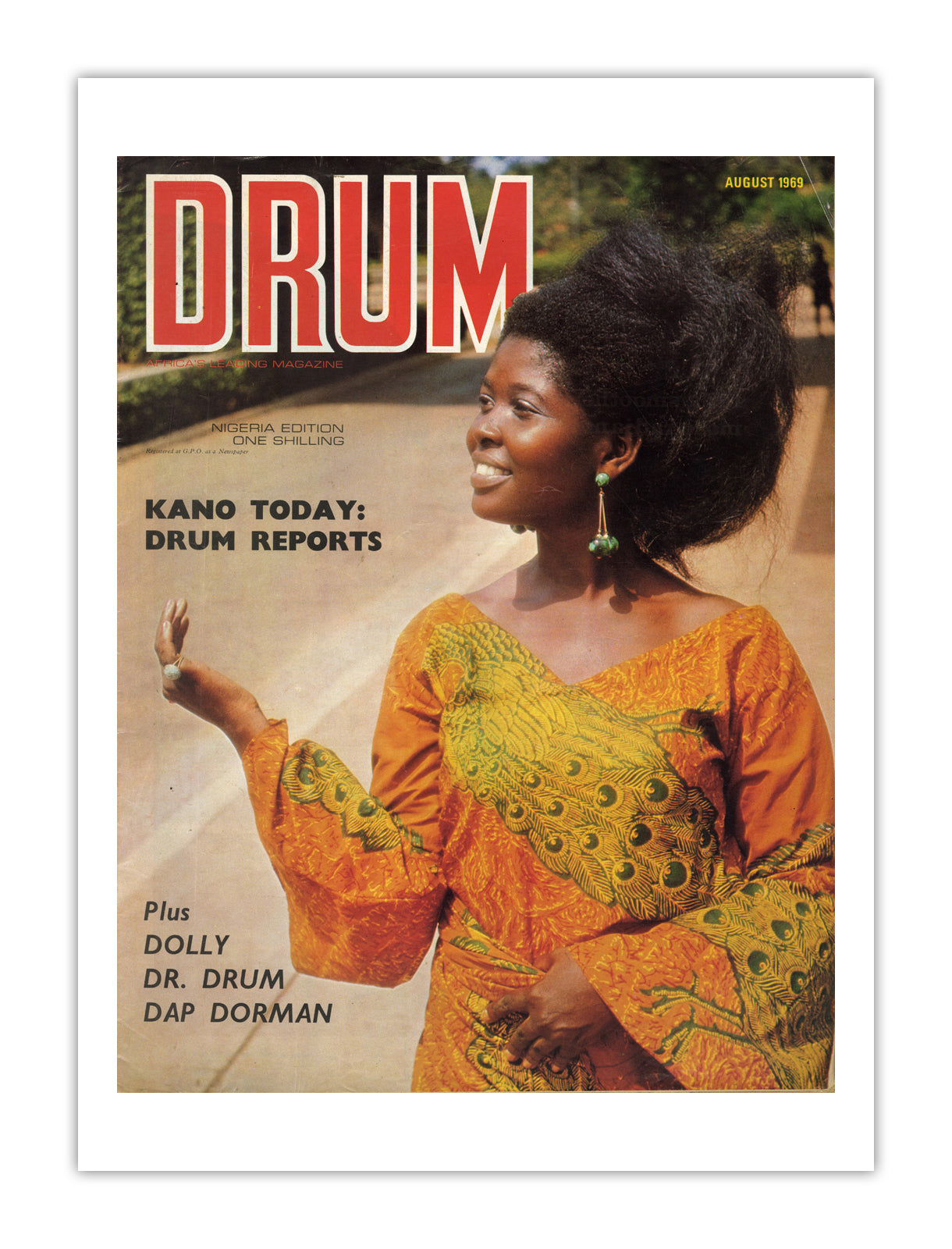 Nigeria Drum Magazine cover, August 1969 – archival poster print