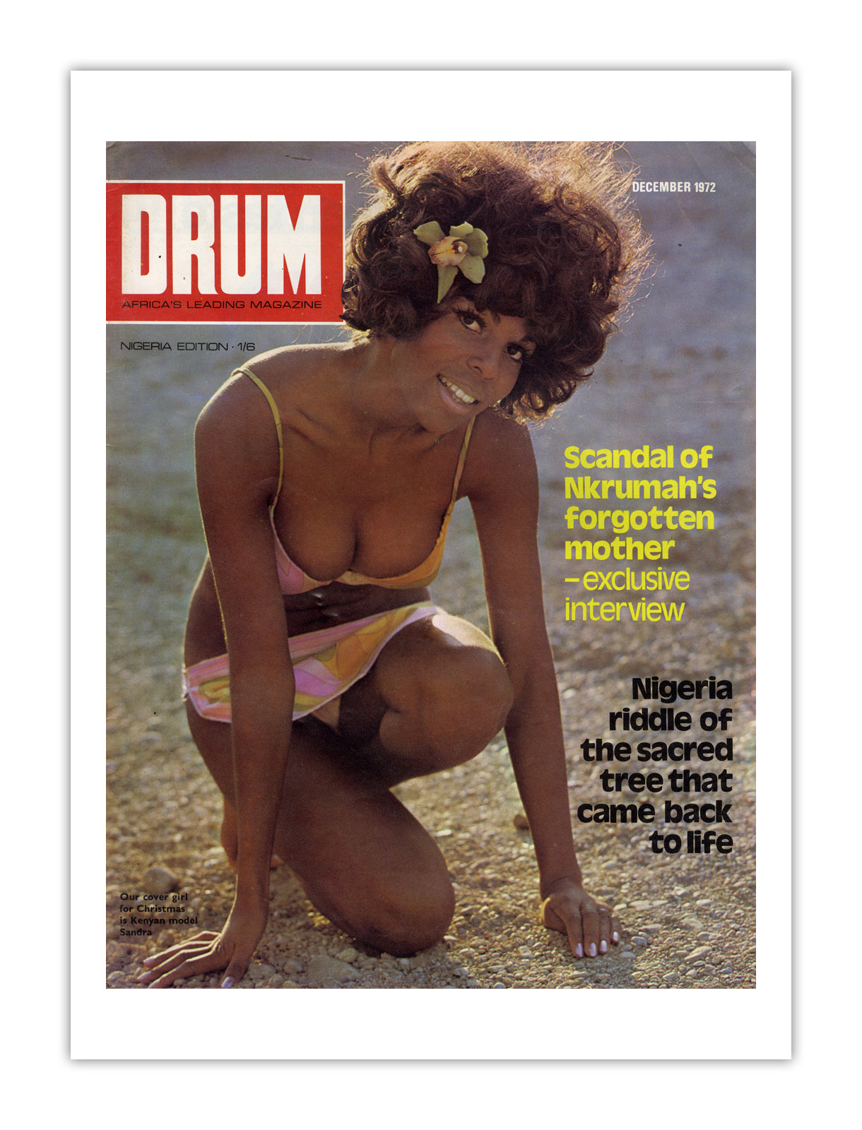 Nigeria Drum Magazine cover, December 1972 – archival poster print