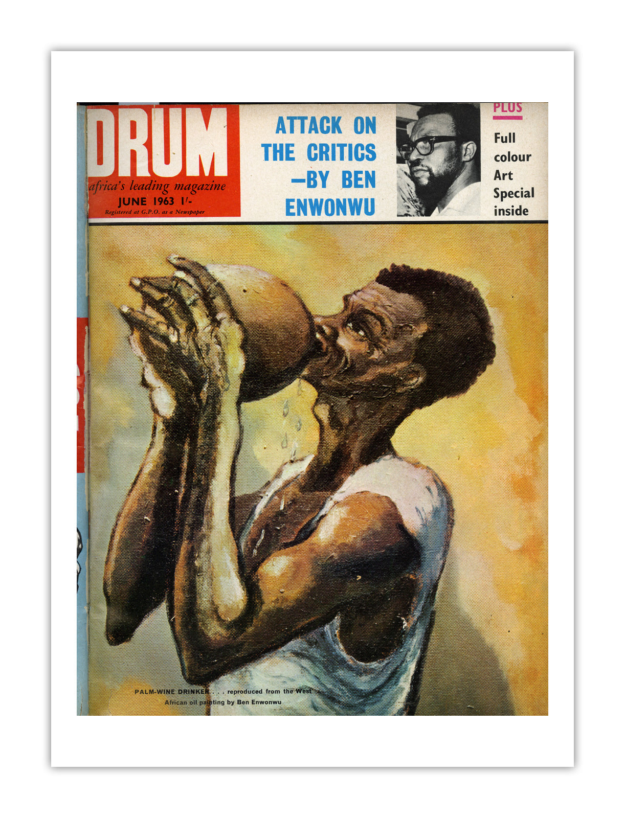 Nigeria Drum Magazine cover, June 1963 – archival poster print