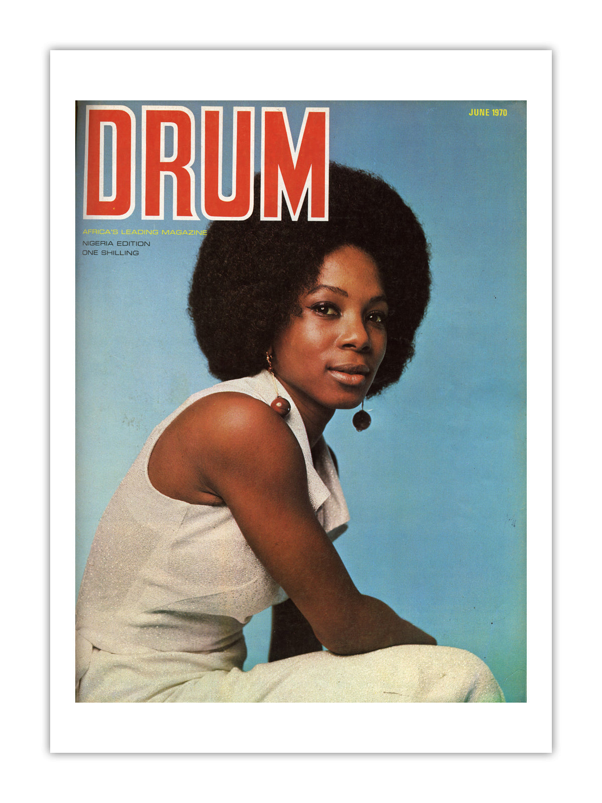 Nigeria Drum Magazine cover, June 1970 – archival poster print
