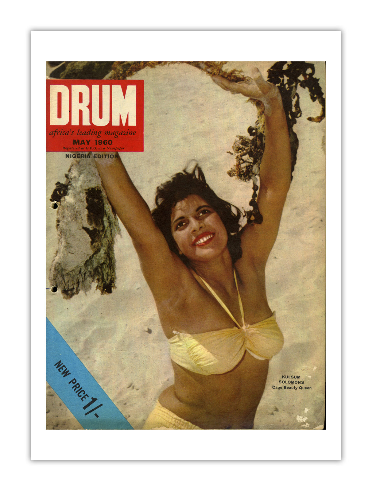 Nigeria Drum Magazine cover, May 1960 – archival poster print