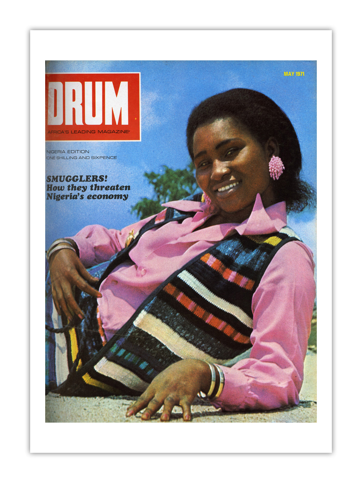 Nigeria Drum Magazine cover, May 1971 – archival poster print