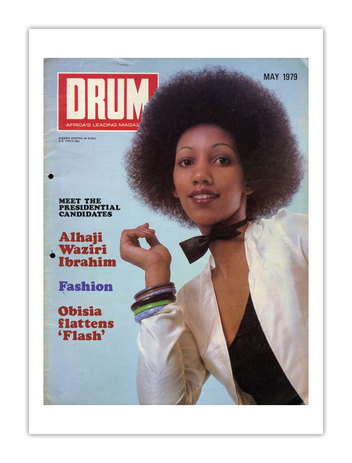 Nigeria Drum Magazine cover, May 1979 – archival poster print