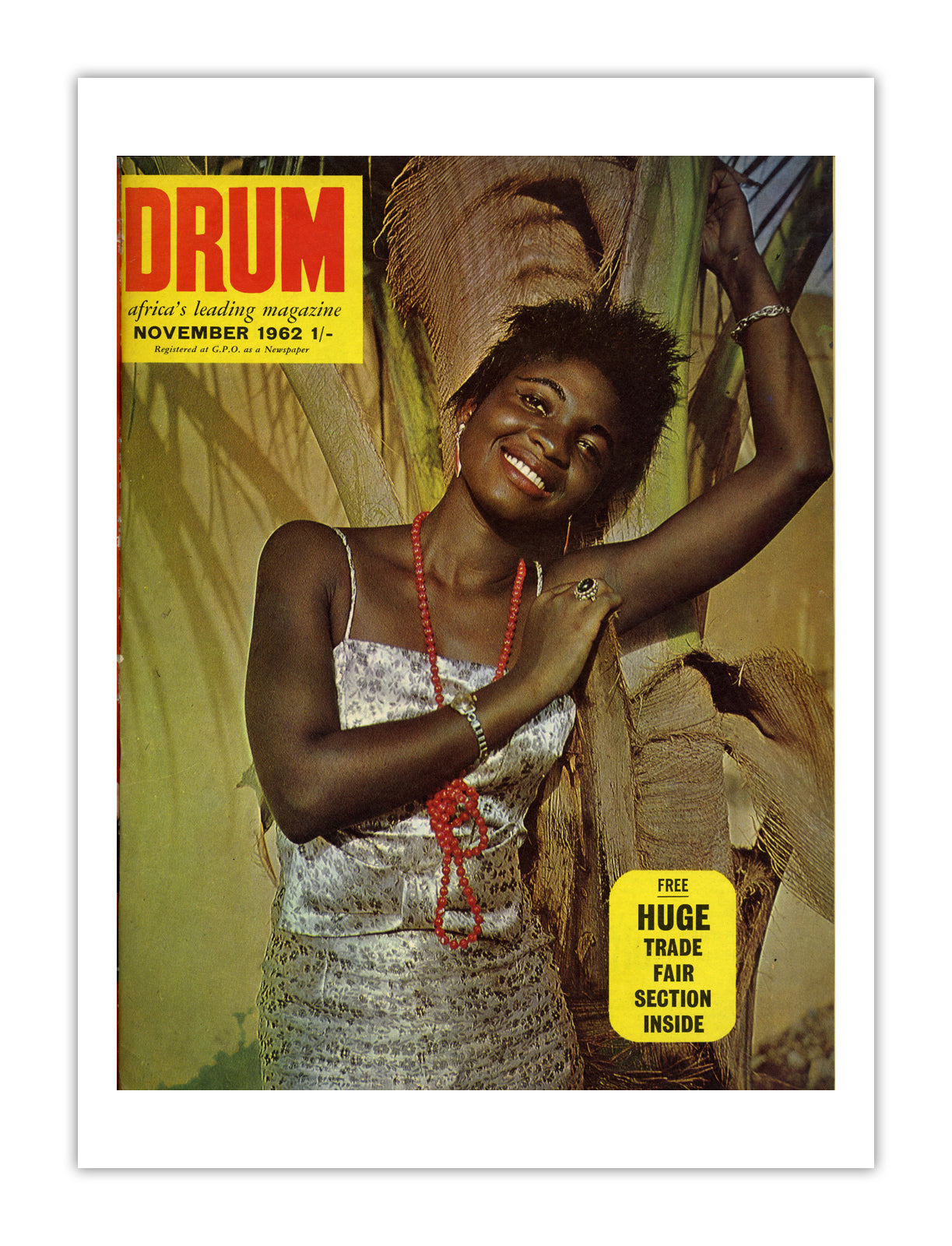 Nigeria Drum Magazine cover, November 1962 – archival poster print