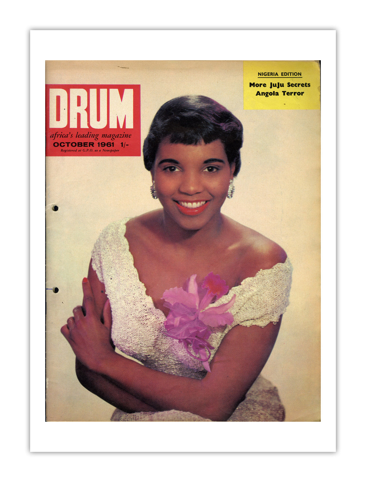 Nigeria Drum Magazine cover, October 1961 – archival poster print
