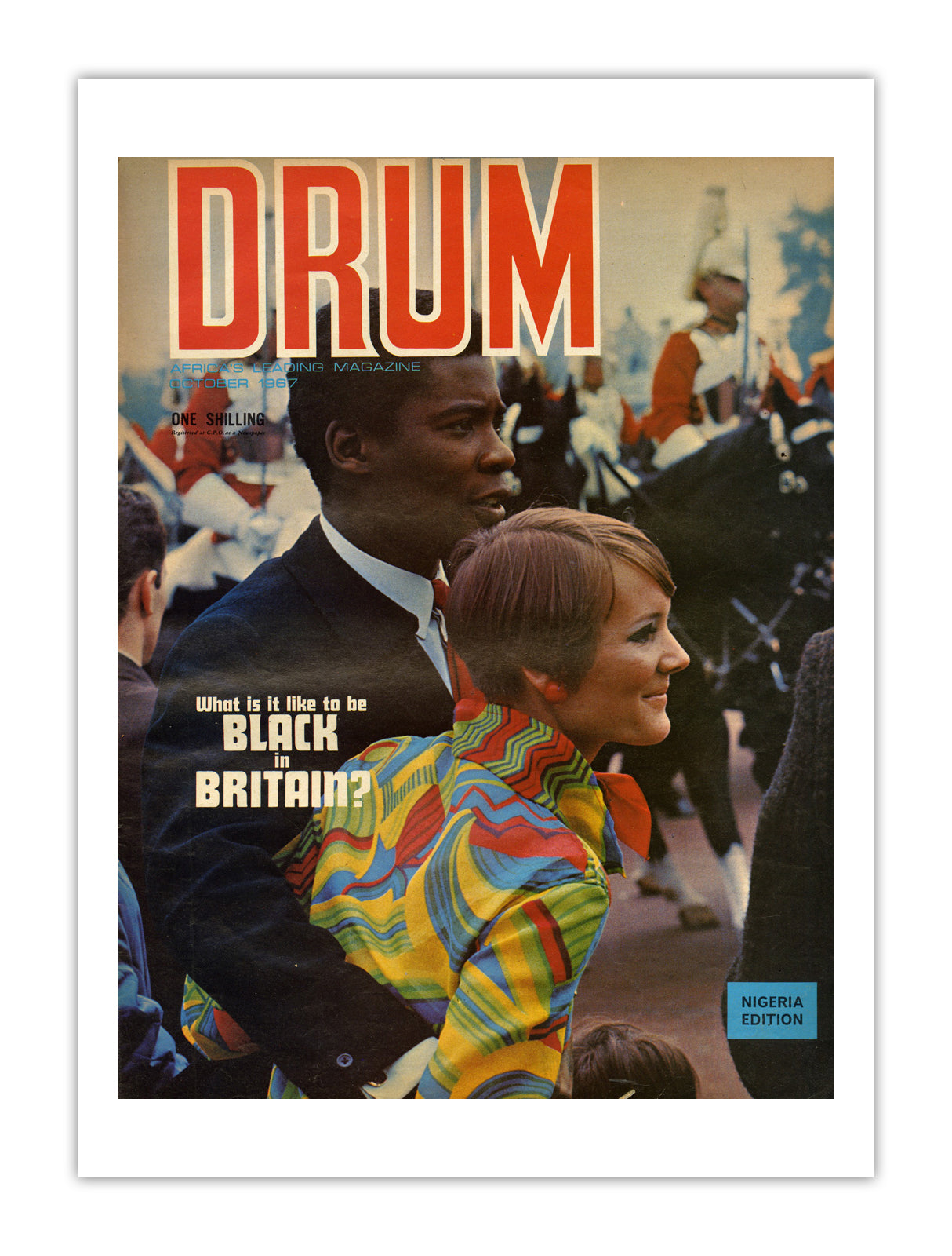 Nigeria Drum Magazine cover, October 1967 – archival poster print