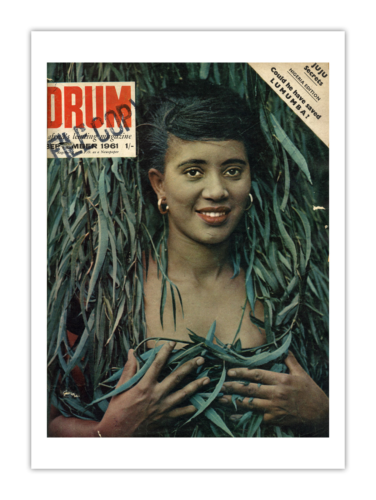 Nigeria Drum Magazine cover, September 1961 – archival poster print