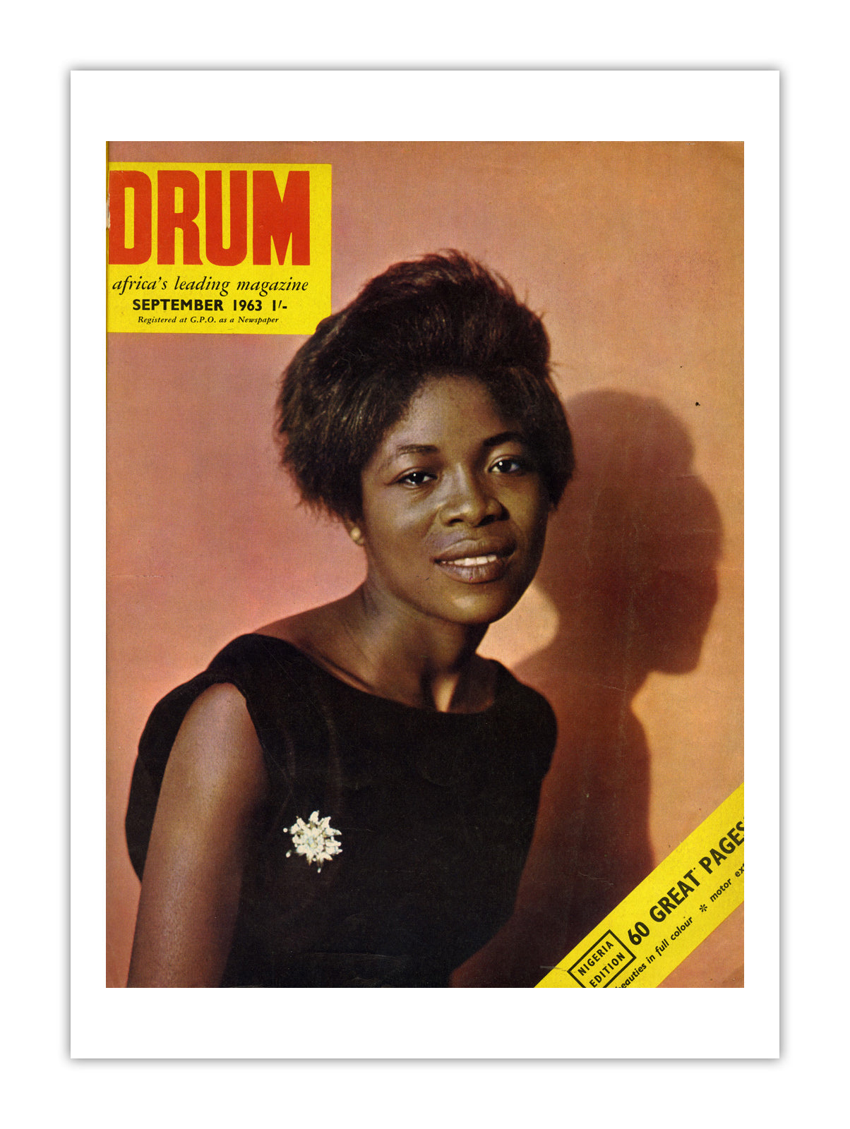 Nigeria Drum Magazine cover, September 1963 – archival poster print