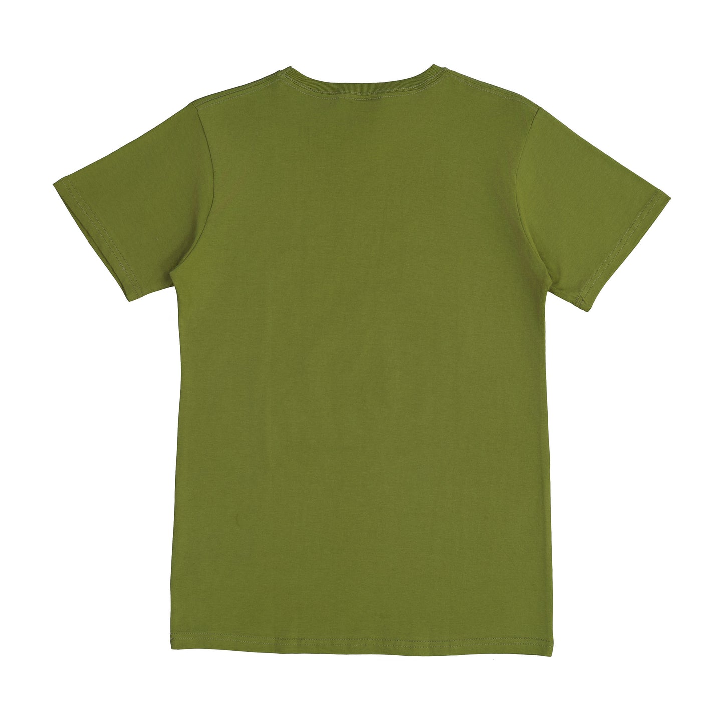 Green t-shirt on a white background