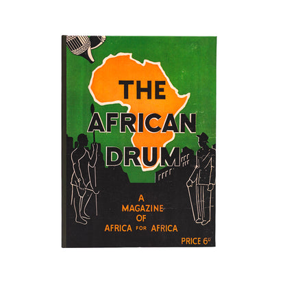 Notebok Cover with African Drum Vintage Magazine Cover