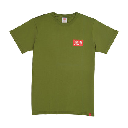 Drum Classic Logo T-Shirt, Heritage Green