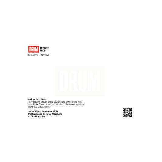 African Jazz Stars Postcard