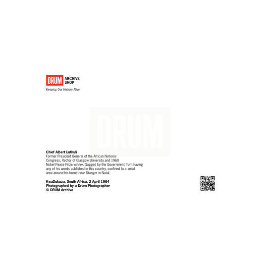 Chief Albert Lithuli Postcard