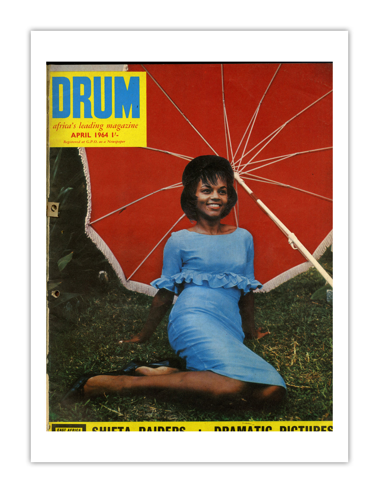 East Africa Drum Magazine cover, April 1964 – archival poster print