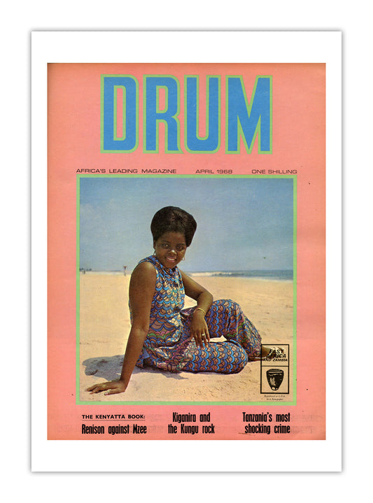 East Africa Drum Magazine cover, April 1968 – archival poster print