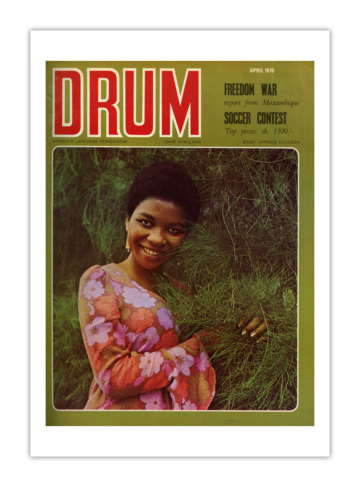 East Africa Drum Magazine cover, April 1970 – archival poster print